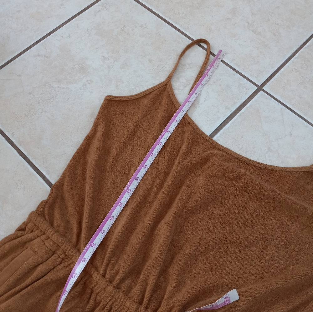 Aerie Mustard Terry Jumpsuit - Picture 10 of 14